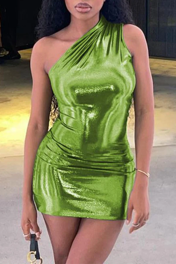 Evening dress in green